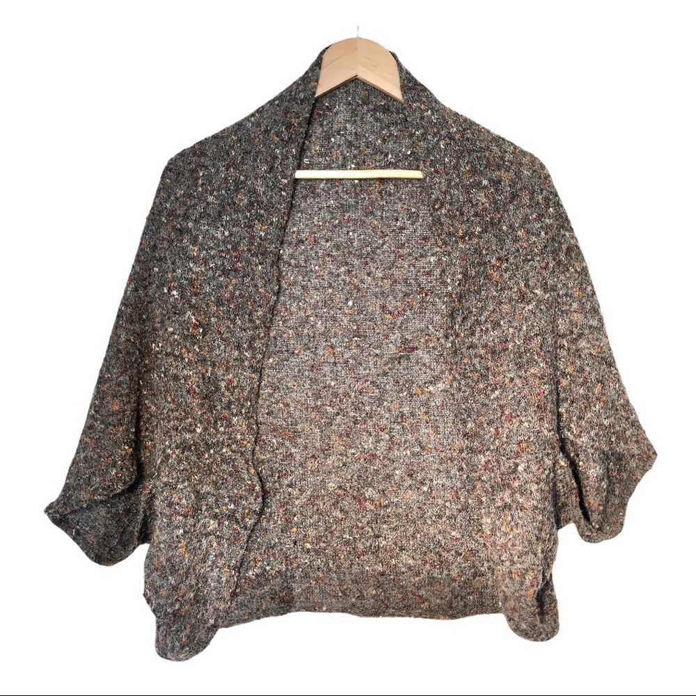 Shrug Sweater Women’s Gray Brown ~ Size OS